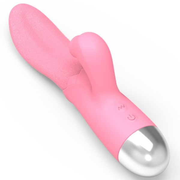 Vibrador Tipo Lengua Con Estimulador De Clítoris - Imagen 2