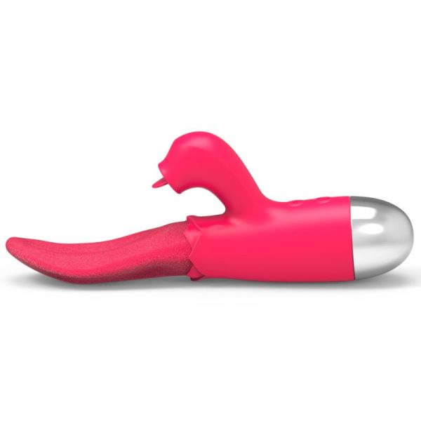 Vibrador Tipo Lengua Con Estimulador De Clítoris - Imagen 3