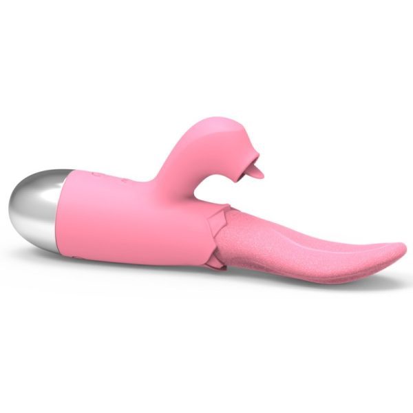 Vibrador Tipo Lengua Con Estimulador De Clítoris - Imagen 4