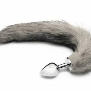 PLUG ANAL - COLITA DE ZORRO GRIS STARSEX